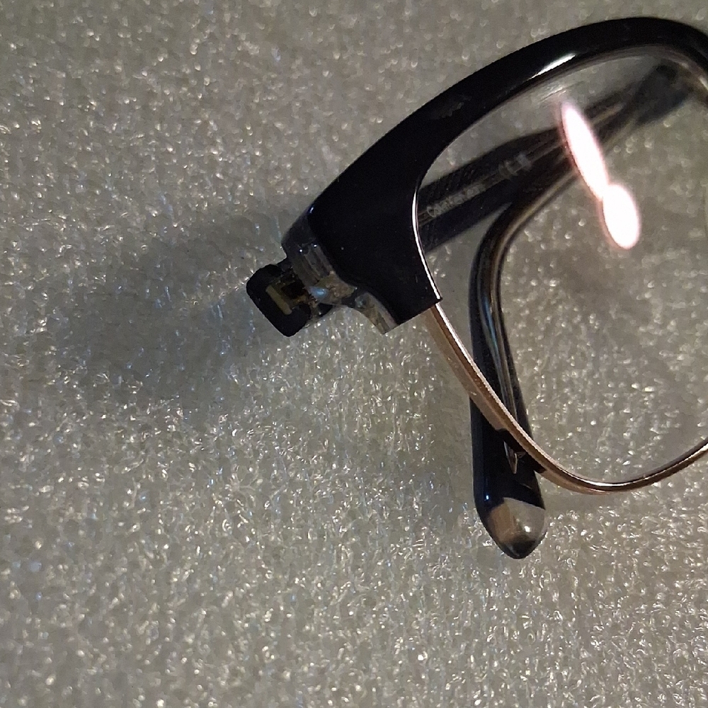 Calvin Klein Black and Silver Eyeglasses - Picture 4 of 13